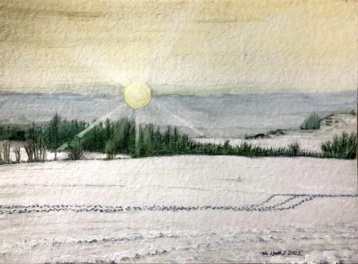 Spuren im Schnee